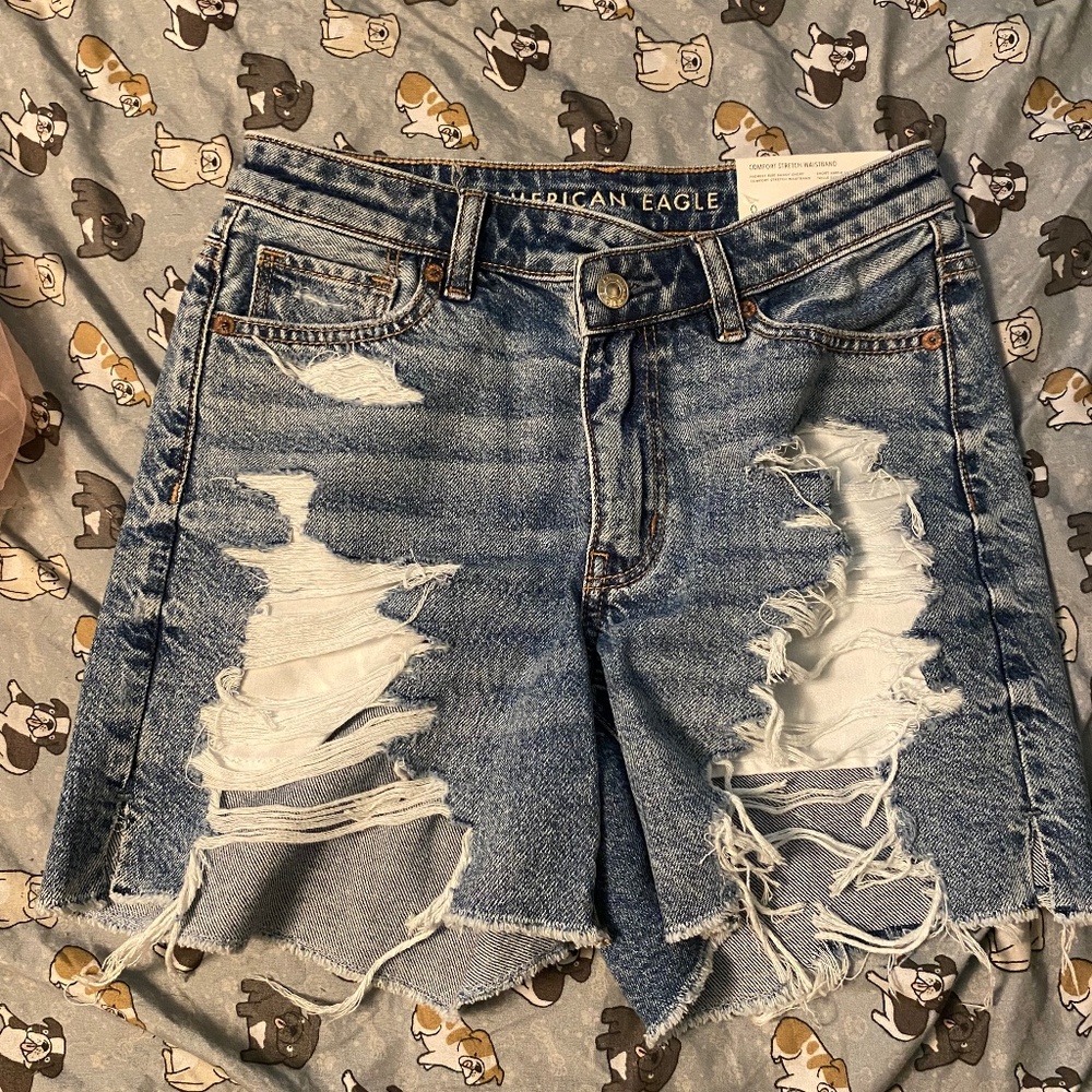 American Eagle highest rise shorts